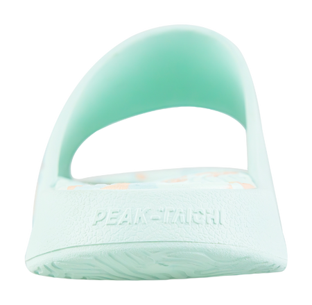PEAK Tai Ji1.0 Quiet, Odor Resistant, Abrasion Resistant Slide Slippers Unisex Green Pink 
