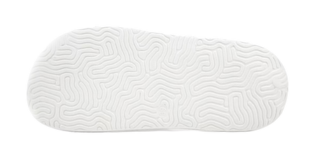 PEAK Tai Ji1.0 Quiet, Slip Resistant, Odor Resistant Slide Slippers Unisex Ecru Light Blue 