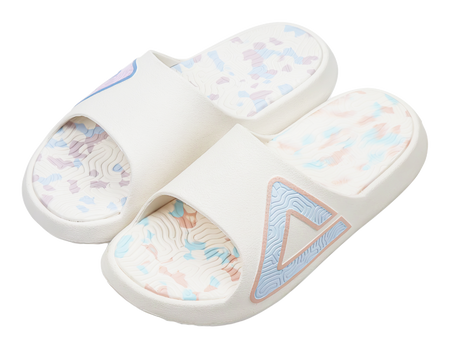 PEAK Tai Ji1.0 Quiet, Slip Resistant, Odor Resistant Slide Slippers Unisex Pink Blue Mismatched 