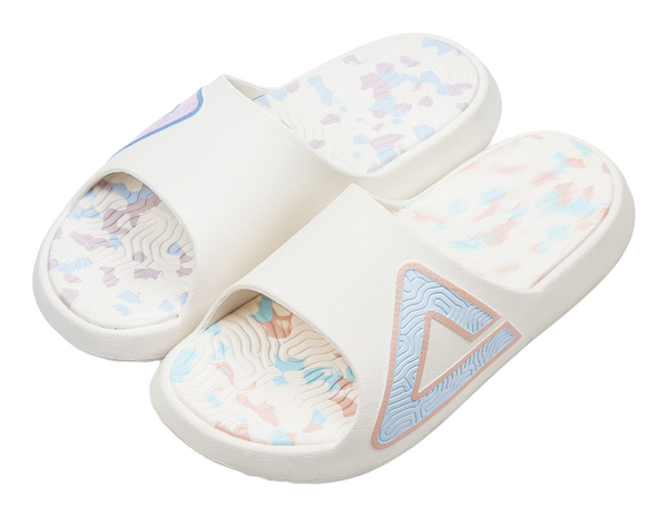 PEAK Tai Ji1.0 Quiet, Slip Resistant, Odor Resistant Slide Slippers Unisex Pink Blue Mismatched 