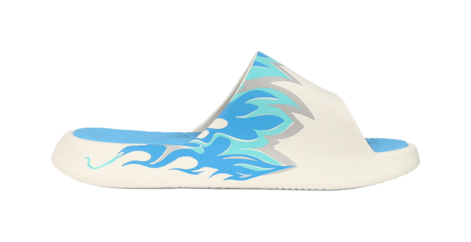 PEAK Tai Ji1.0 Shock Absorbers Slip Resistant Slide Slippers Men's Red Blue Mismatched 