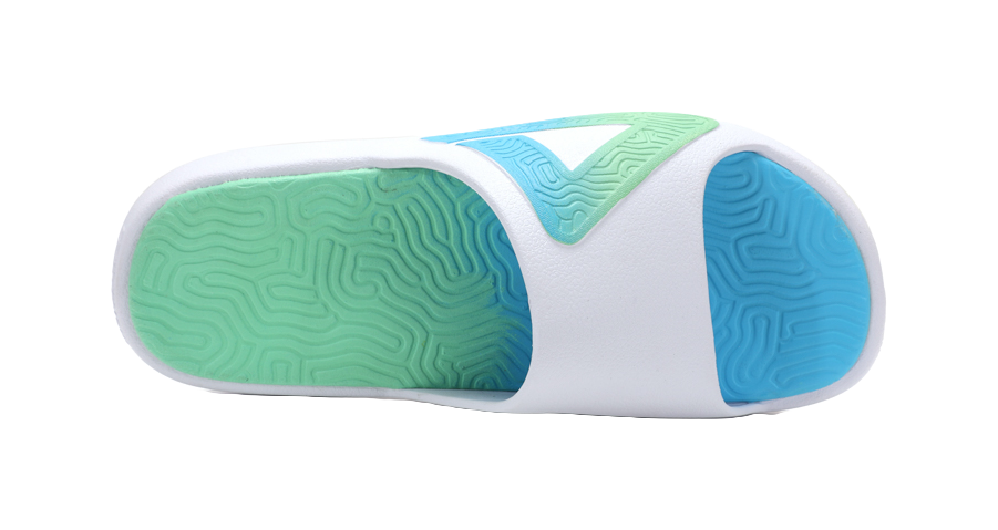 PEAK Tai Ji1.0 Slide Slippers Unisex Blue Green 