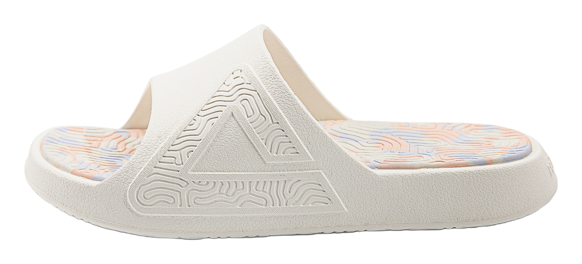 PEAK Tai Ji1.0 Slide Slippers Unisex Canvas White 