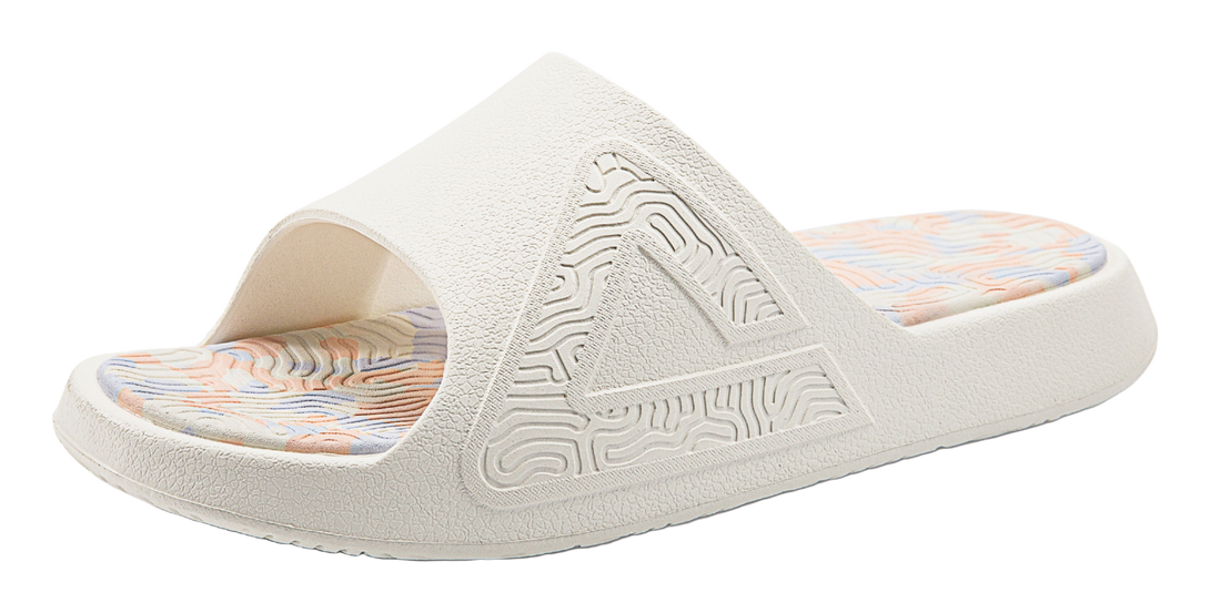 PEAK Tai Ji1.0 Slide Slippers Unisex Canvas White 