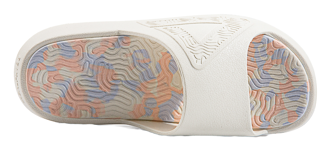 PEAK Tai Ji1.0 Slide Slippers Unisex Canvas White 