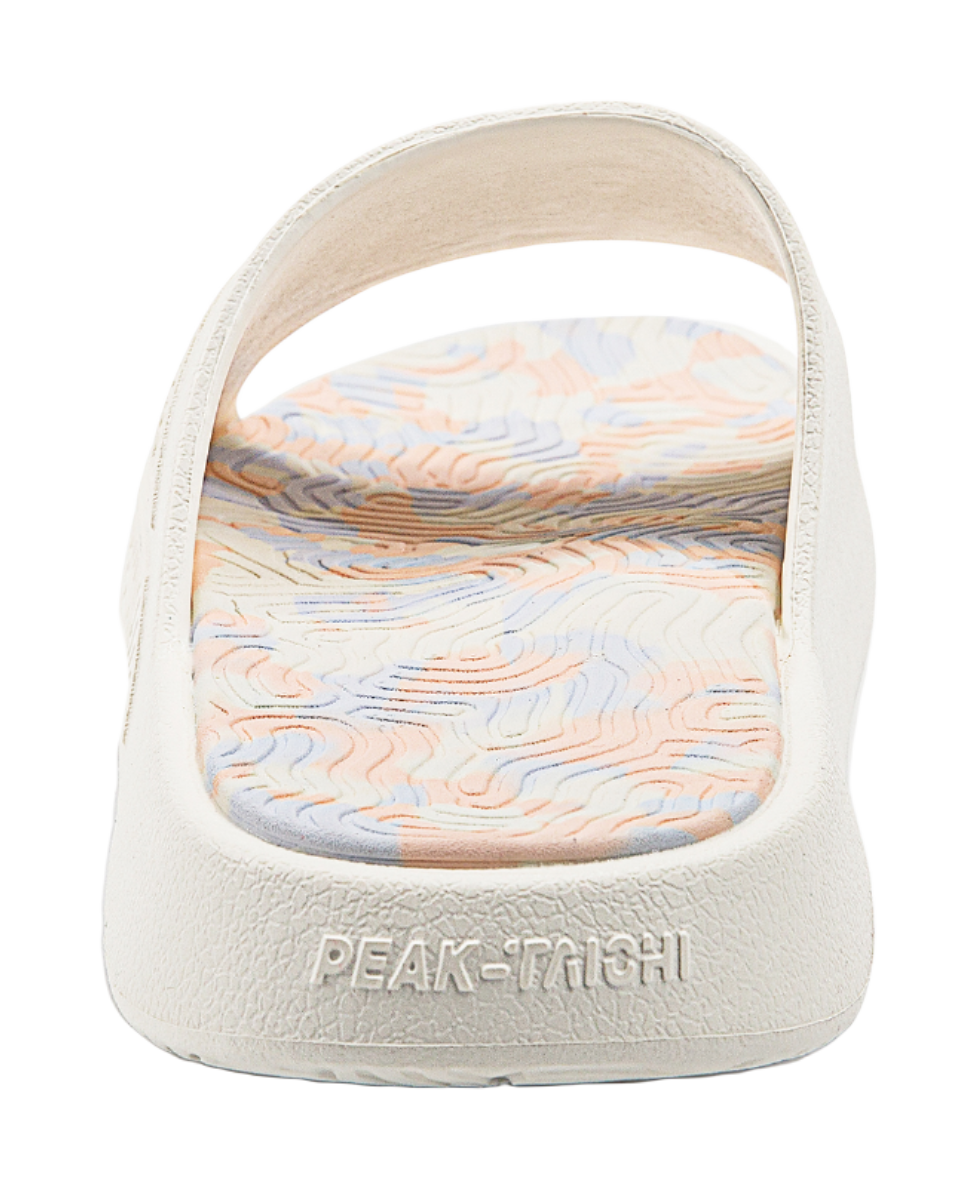 PEAK Tai Ji1.0 Slide Slippers Unisex Canvas White 