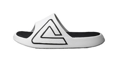 PEAK Tai Ji1.0 Slip-Resistant Abrasion-Resistant Cushioning Slide Slippers Men's Super-Light White Black 