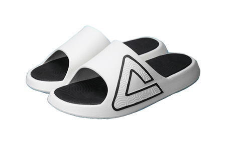 PEAK Tai Ji1.0 Slip-Resistant Abrasion-Resistant Cushioning Slide Slippers Men's Super-Light White Black 