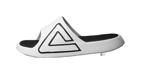 PEAK Tai Ji1.0 Slip-Resistant Abrasion-Resistant Cushioning Slide Slippers Men's Super-Light White Black 