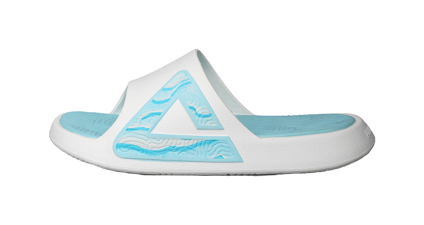 PEAK Tai Ji1.0 Slip Resistant Abrasion Resistant Cushioning Slide Slippers Men's White Mint Green 