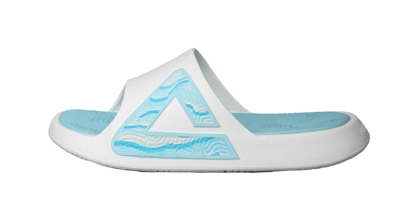 PEAK Tai Ji1.0 Slip Resistant Abrasion Resistant Cushioning Slide Slippers Men's White Mint Green 