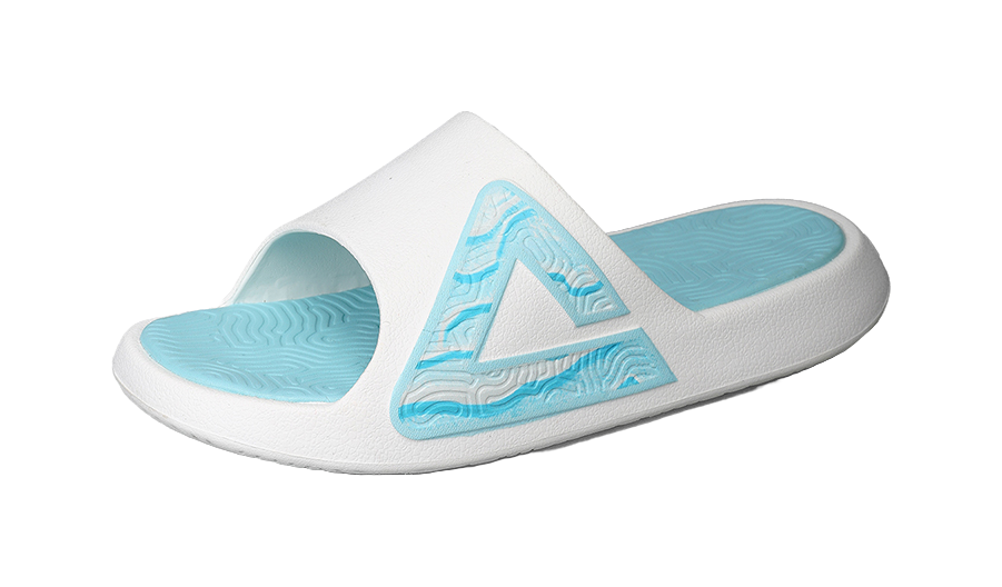PEAK Tai Ji1.0 Slip Resistant Abrasion Resistant Cushioning Slide Slippers Men's White Mint Green 