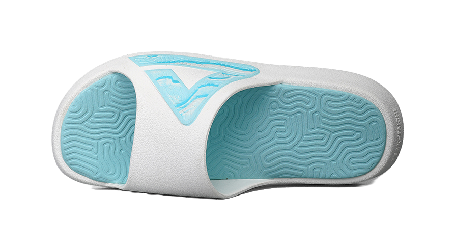 PEAK Tai Ji1.0 Slip Resistant Abrasion Resistant Cushioning Slide Slippers Men's White Mint Green 