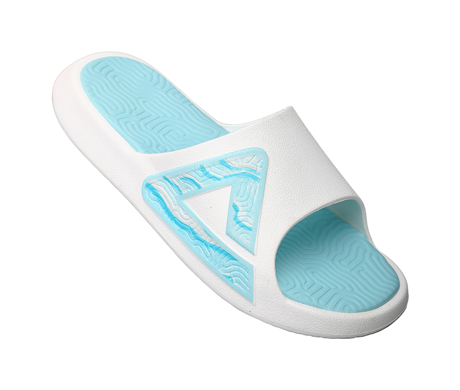 PEAK Tai Ji1.0 Slip Resistant Abrasion Resistant Cushioning Slide Slippers Men's White Mint Green 