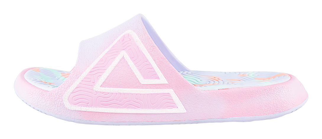 PEAK Tai Ji1.0 Slip Resistant Abrasion Resistant Cushioning Slide Slippers Unisex Pink Blue White 