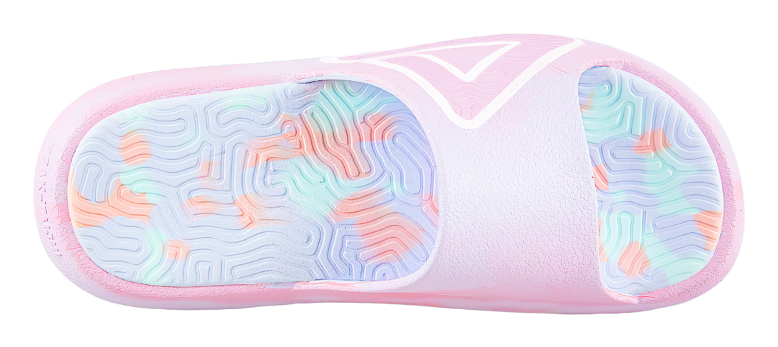 PEAK Tai Ji1.0 Slip Resistant Abrasion Resistant Cushioning Slide Slippers Unisex Pink Blue White 