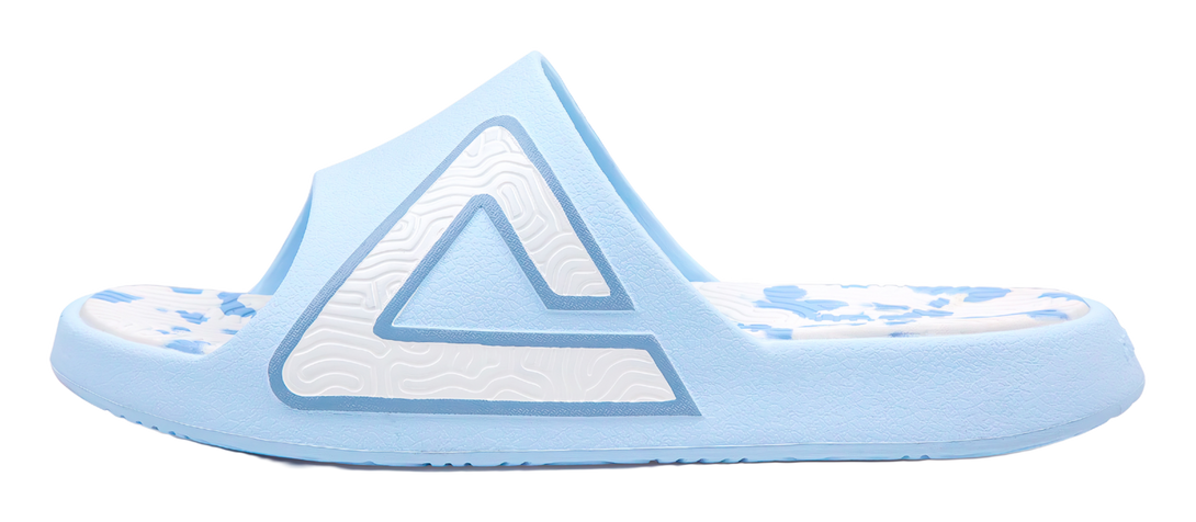 PEAK Tai Ji1.0 Slip Resistant Abrasion Resistant Cushioning Slide Slippers Unisex Sky Blue 