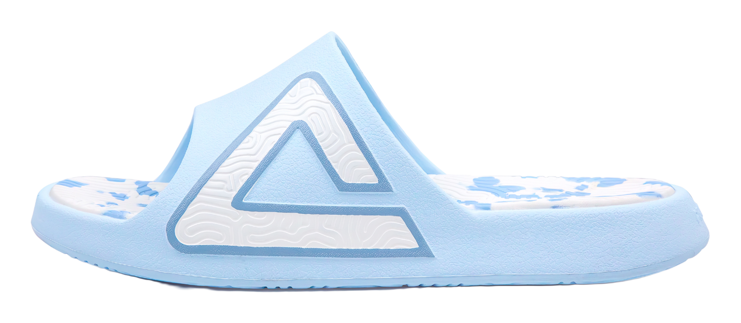 PEAK Tai Ji1.0 Slip Resistant Abrasion Resistant Cushioning Slide Slippers Unisex Sky Blue 