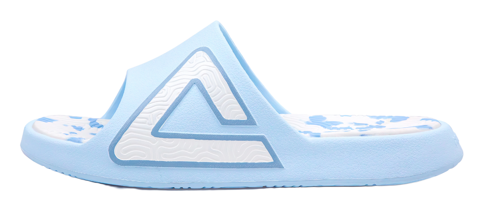 PEAK Tai Ji1.0 Slip Resistant Abrasion Resistant Cushioning Slide Slippers Unisex Sky Blue 