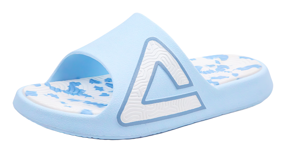 PEAK Tai Ji1.0 Slip Resistant Abrasion Resistant Cushioning Slide Slippers Unisex Sky Blue 