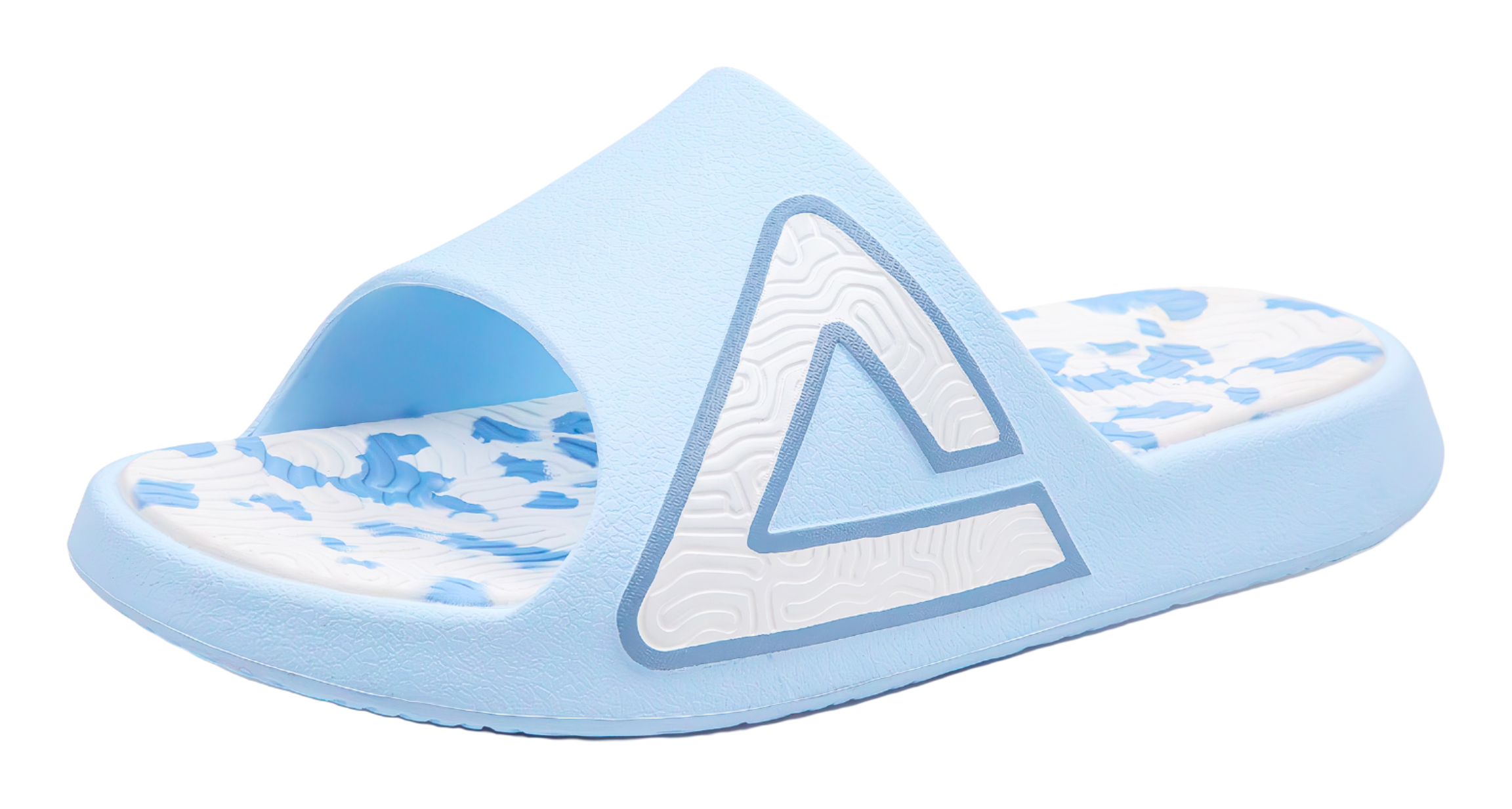 PEAK Tai Ji1.0 Slip Resistant Abrasion Resistant Cushioning Slide Slippers Unisex Sky Blue 