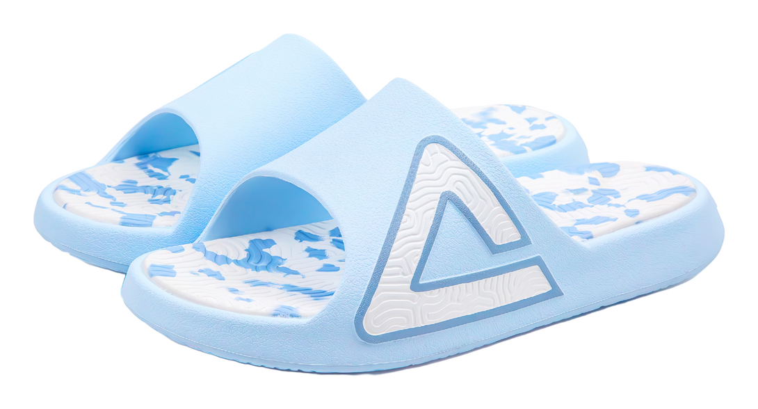 PEAK Tai Ji1.0 Slip Resistant Abrasion Resistant Cushioning Slide Slippers Unisex Sky Blue 