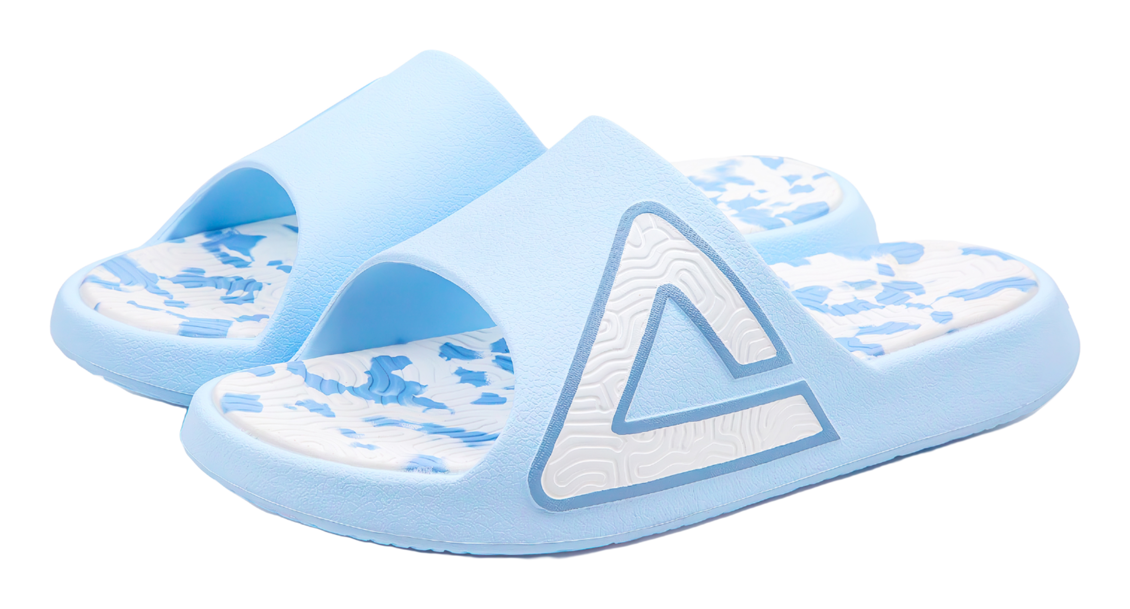 PEAK Tai Ji1.0 Slip Resistant Abrasion Resistant Cushioning Slide Slippers Unisex Sky Blue 