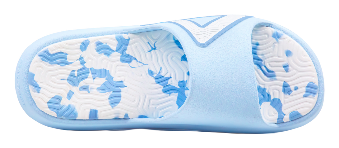 PEAK Tai Ji1.0 Slip Resistant Abrasion Resistant Cushioning Slide Slippers Unisex Sky Blue 