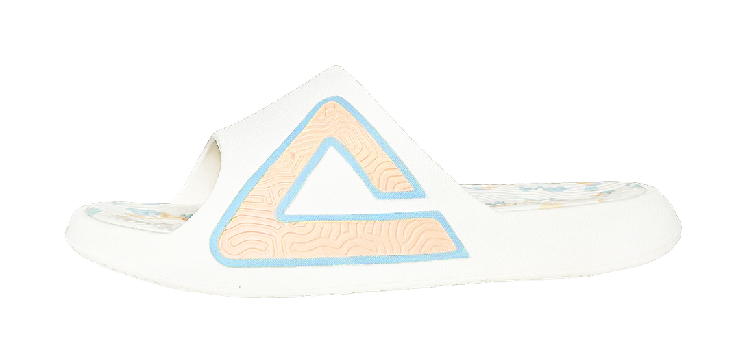 PEAK Tai Ji1.0 Slip Resistant Abrasion Resistant Cushioning Slide Slippers Unisex White 
