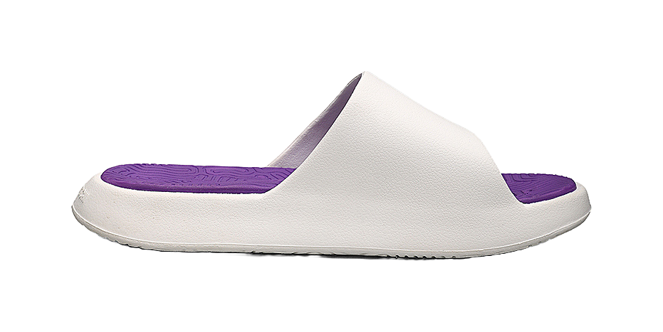PEAK Tai Ji1.0 Slip Resistant Abrasion Resistant Slide Slippers Men's Ivory Purple 