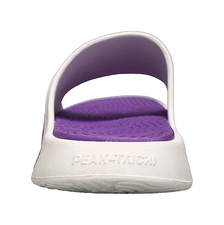 PEAK Tai Ji1.0 Slip Resistant Abrasion Resistant Slide Slippers Men's Ivory Purple 