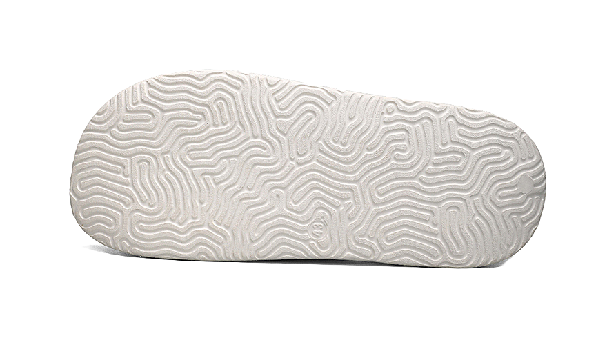 PEAK Tai Ji1.0 Slip Resistant Abrasion Resistant Slide Slippers Men's Ivory Purple 