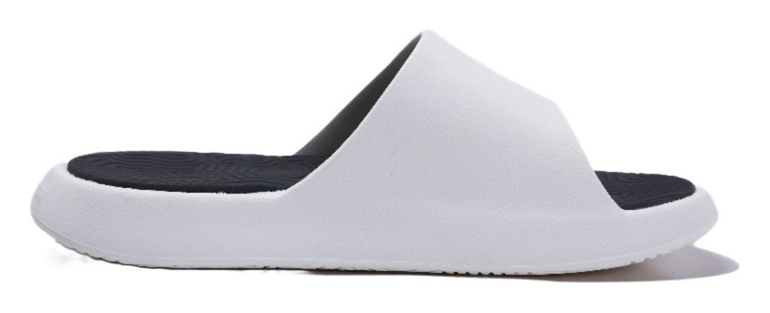 PEAK Tai Ji2.0 Slip Resistant Odor Resistant Abrasion Resistant Slide Slippers Unisex Ivory Dark Gray 