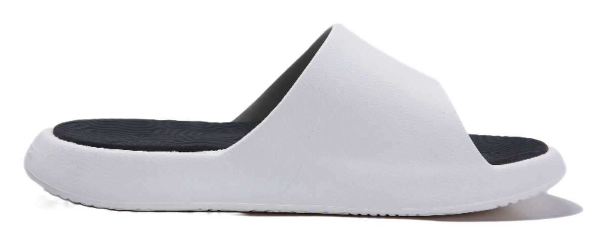 PEAK Tai Ji2.0 Slip Resistant Odor Resistant Abrasion Resistant Slide Slippers Unisex Ivory Dark Gray 