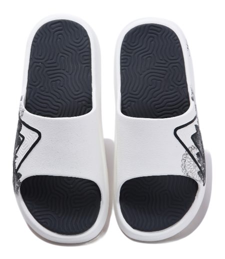 PEAK Tai Ji2.0 Slip Resistant Odor Resistant Abrasion Resistant Slide Slippers Unisex Ivory Dark Gray 