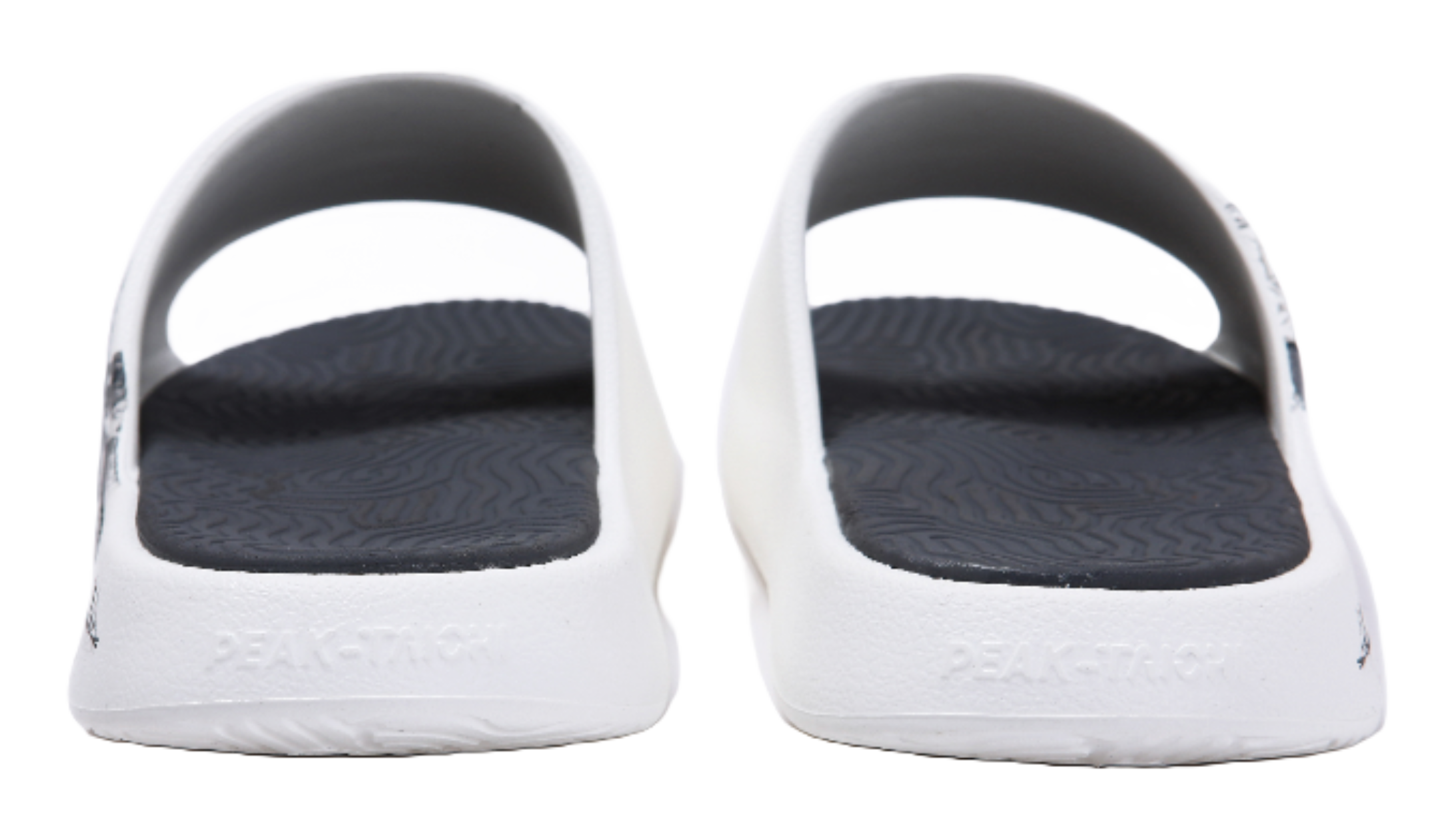 PEAK Tai Ji2.0 Slip Resistant Odor Resistant Abrasion Resistant Slide Slippers Unisex Ivory Dark Gray 