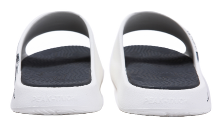 PEAK Tai Ji2.0 Slip Resistant Odor Resistant Abrasion Resistant Slide Slippers Unisex Ivory Dark Gray 