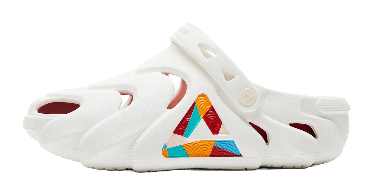 PEAK Taichi Kunpeng Clogs Sandal Mens Ivory Red  VJSNEAKER