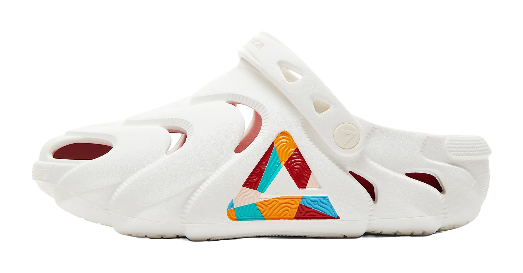 PEAK Taichi Kunpeng Clogs Sandal Mens Ivory Red  VJSNEAKER