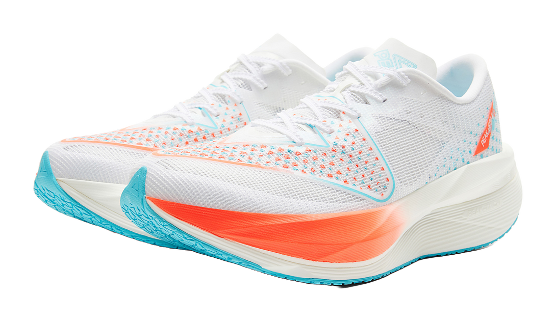 PEAK Taichi Up30 4.0 Running Shoes Men's Low top White Orange Sapphire Blue 
