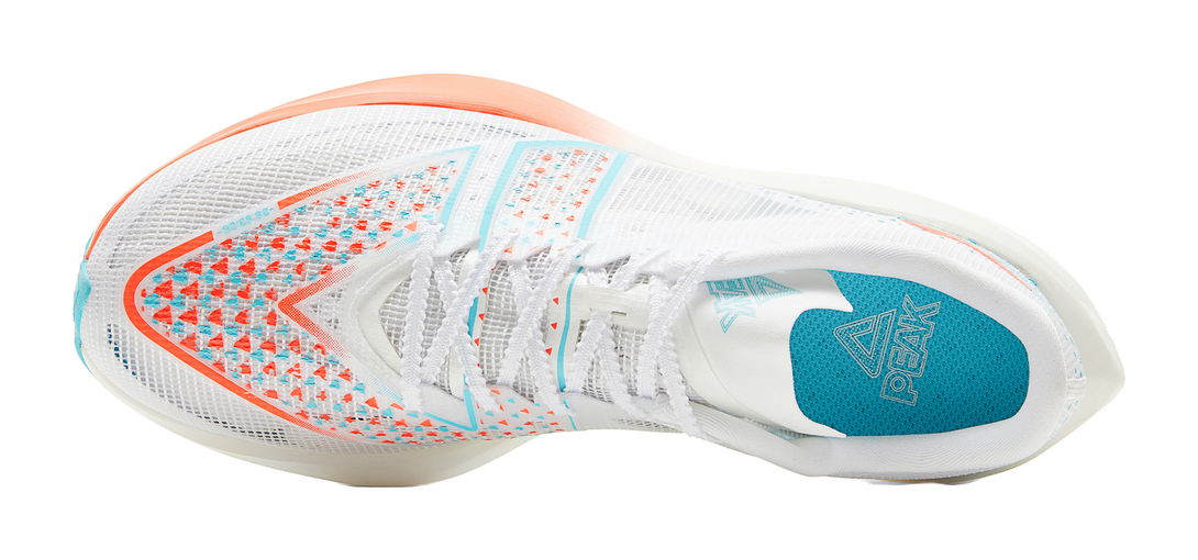 PEAK Taichi Up30 4.0 Running Shoes Men's Low top White Orange Sapphire Blue 