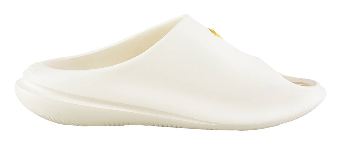 PEAK Very Small Fat Drag Cushioning Slip Resistant Abrasion Resistant Quiet Slide Slippers Unisex Canvas White 