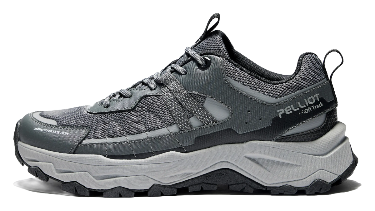 PELLIOT HT Light Cloud Mountaineering  Hiking Shoes Unisex Low top Mens Classic Black/Beige Yellow/Stone Gray, Womens Classic Black/Ivory White  VJSNEAKER