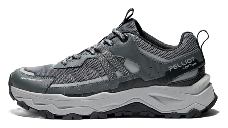 PELLIOT HT Light Cloud Mountaineering  Hiking Shoes Unisex Low top Mens Classic Black/Beige Yellow/Stone Gray, Womens Classic Black/Ivory White  VJSNEAKER