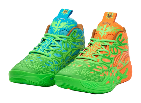 PUMA x LaMelo Ball MB.04 "Leonardo & Michelangelo" - Basketball Shoes for Men and Women in Green, Orange, and Blue  vjsneaker.com