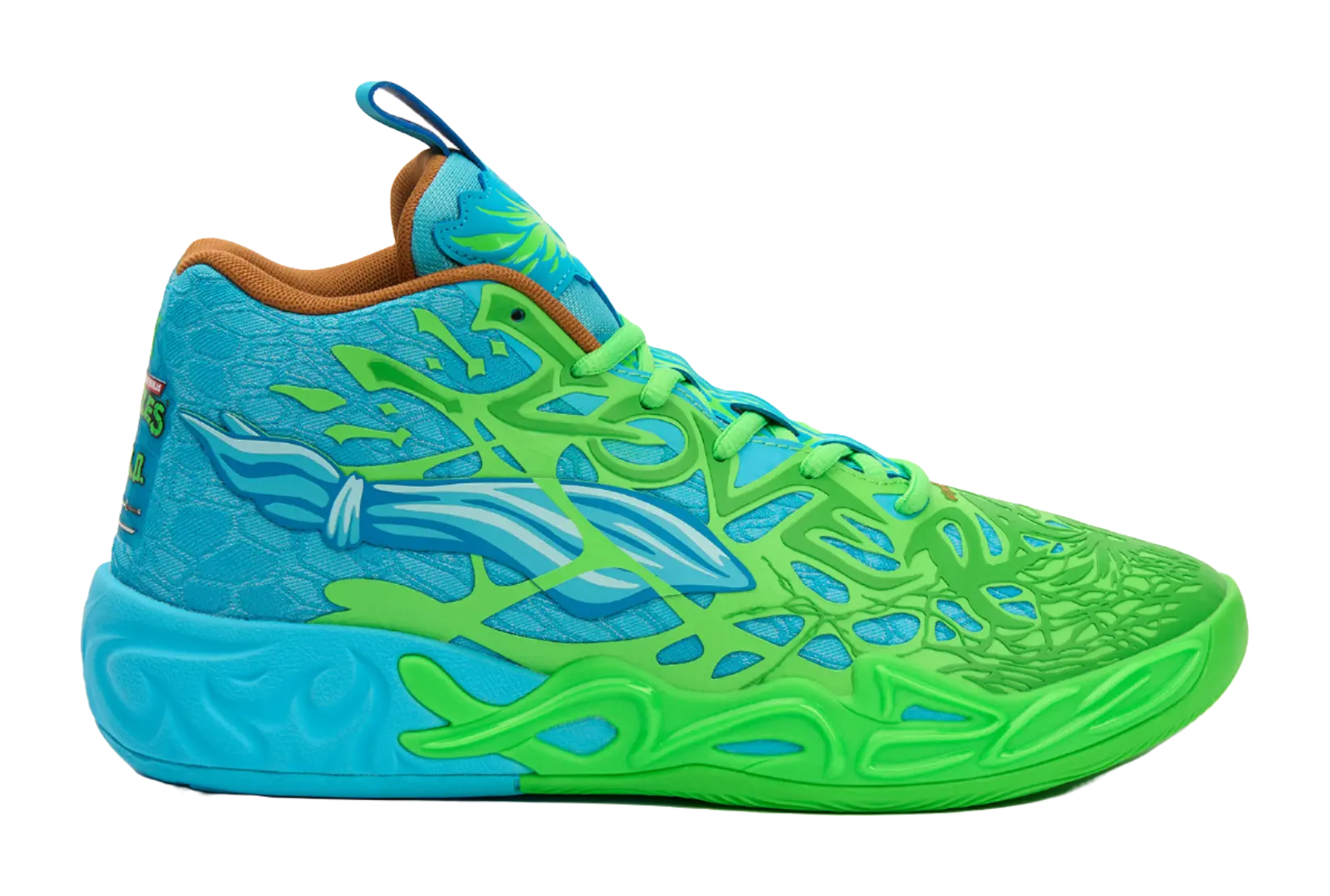 PUMA x LaMelo Ball MB.04 "Leonardo & Michelangelo" - Basketball Shoes for Men and Women in Green, Orange, and Blue  vjsneaker.com