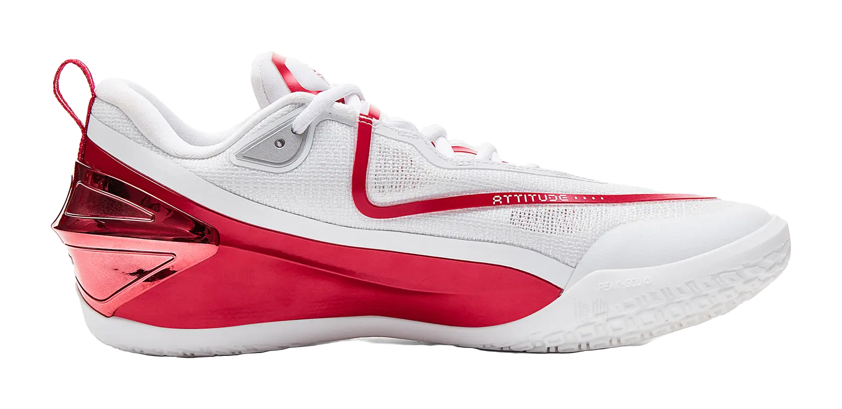 Peak Malik Monk Taichi General "Original Intention" - Basketball Shoes Men Dark White And Dark Red  vjsneaker.com