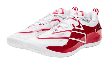 Peak Malik Monk Taichi General "Original Intention" - Basketball Shoes Men Dark White And Dark Red  vjsneaker.com