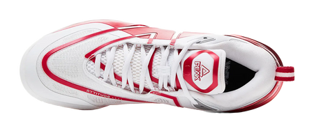 Peak Malik Monk Taichi General "Original Intention" - Basketball Shoes Men Dark White And Dark Red  vjsneaker.com