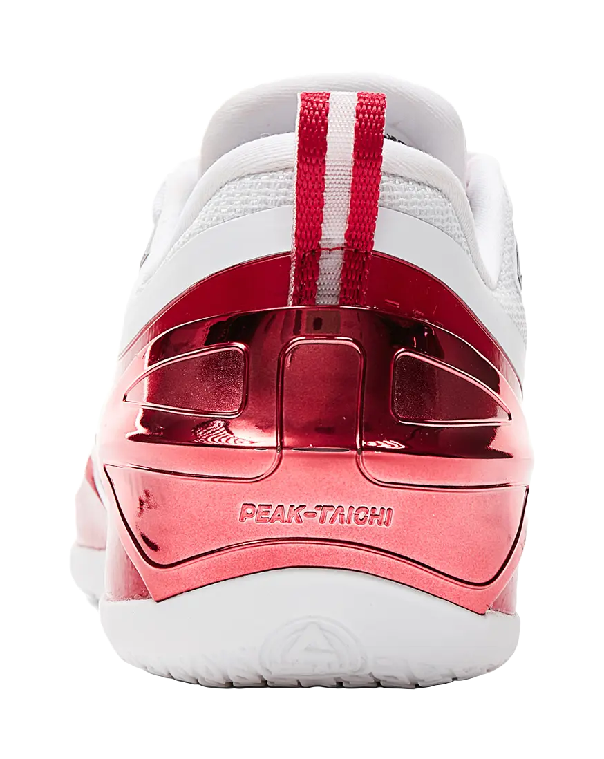 Peak Malik Monk Taichi General "Original Intention" - Basketball Shoes Men Dark White And Dark Red  vjsneaker.com